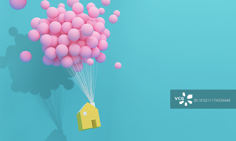 一组3D渲染彩色泡泡图形设计010图片素材