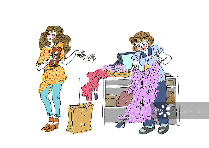 现代社会的主要问题：权力之旅问题卡通矢量插图009图片素材