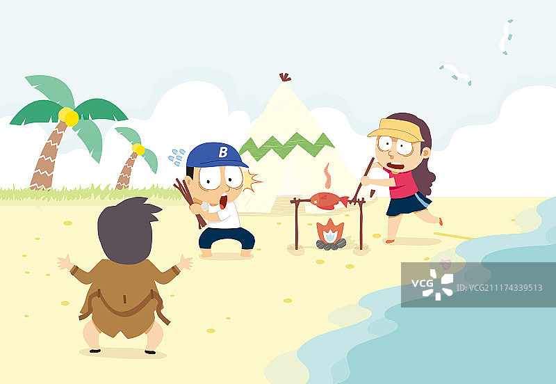 夏季插画图片素材