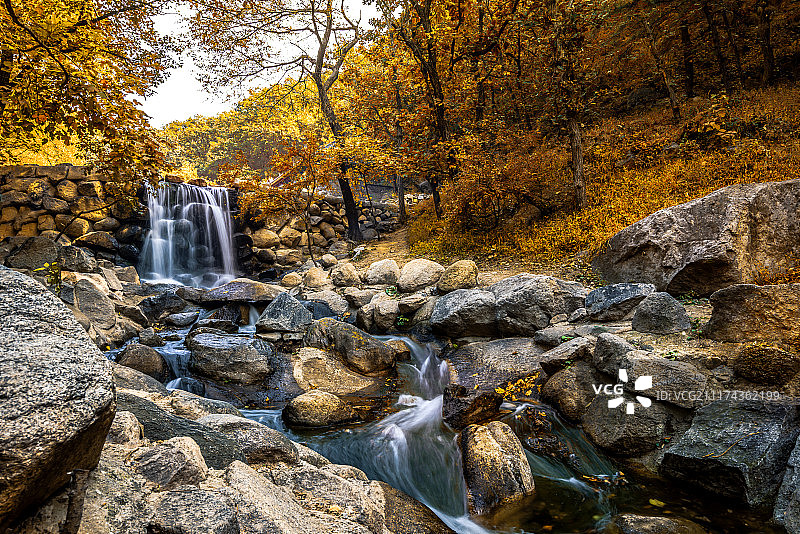 盘山秋韵景色图片素材