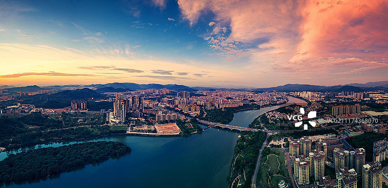广州市增城区航拍图片素材