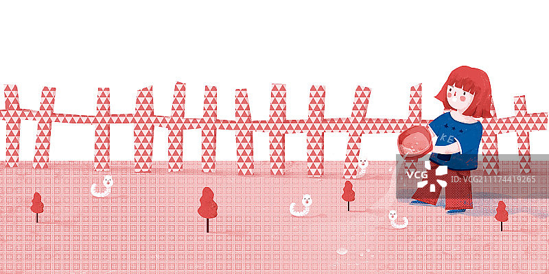 欢快二十四节气之处暑图片素材