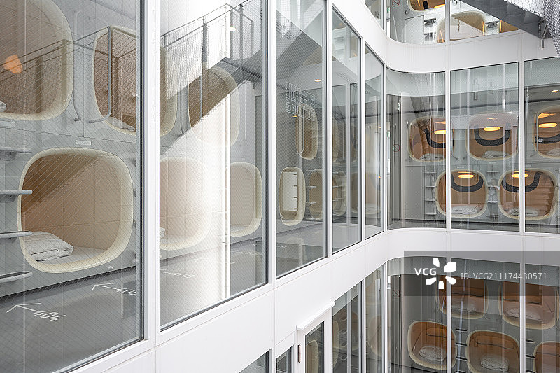 东京胶囊旅馆图片素材