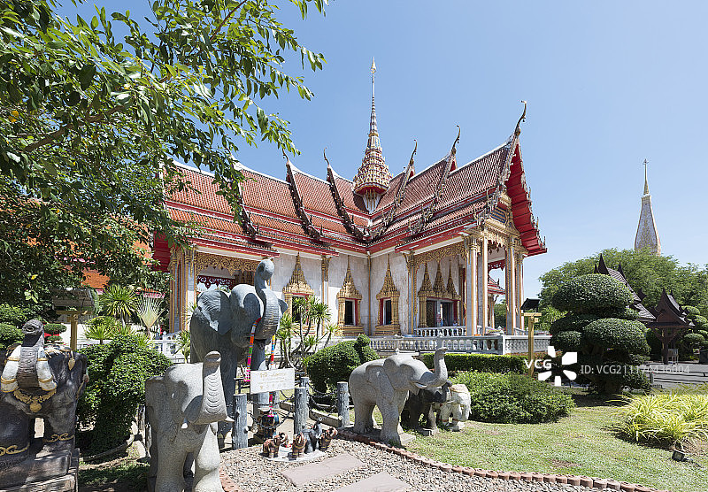 泰国普吉岛查龙寺图片素材