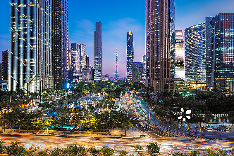 广州灯光节中轴线图片素材