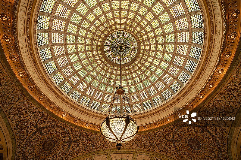 芝加哥文化中心穹顶图片素材