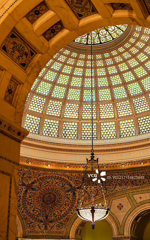 芝加哥文化中心穹顶图片素材