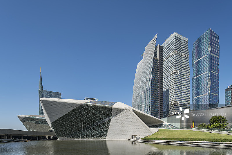 广州珠江新城与大剧院图片素材