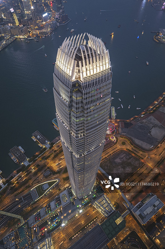 香港维多利亚港两岸景观图片素材