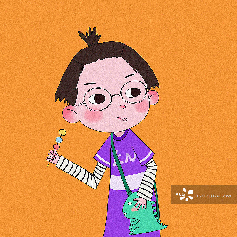 可爱的女孩肖像图片素材