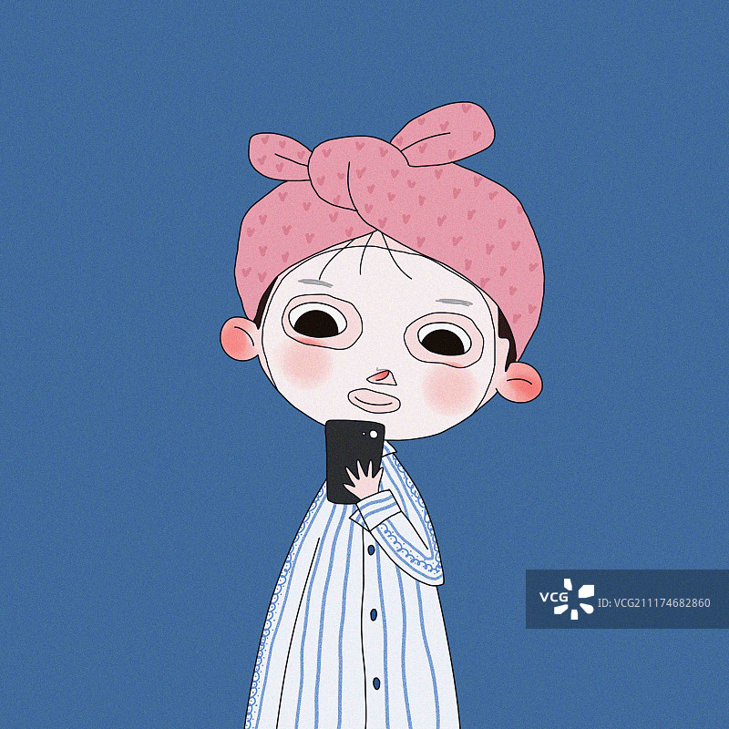 可爱的女孩肖像图片素材