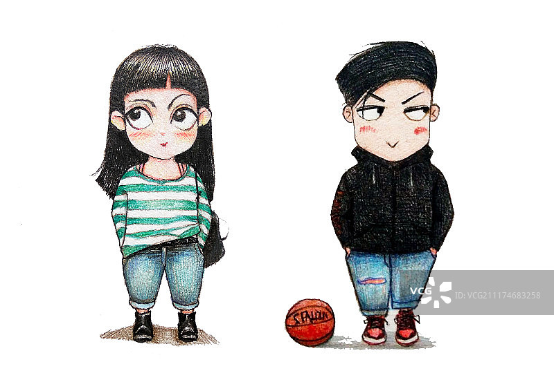 萌系人物图片素材