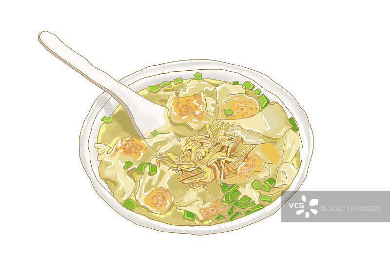 鸡汤馄饨三鲜馄饨图片素材