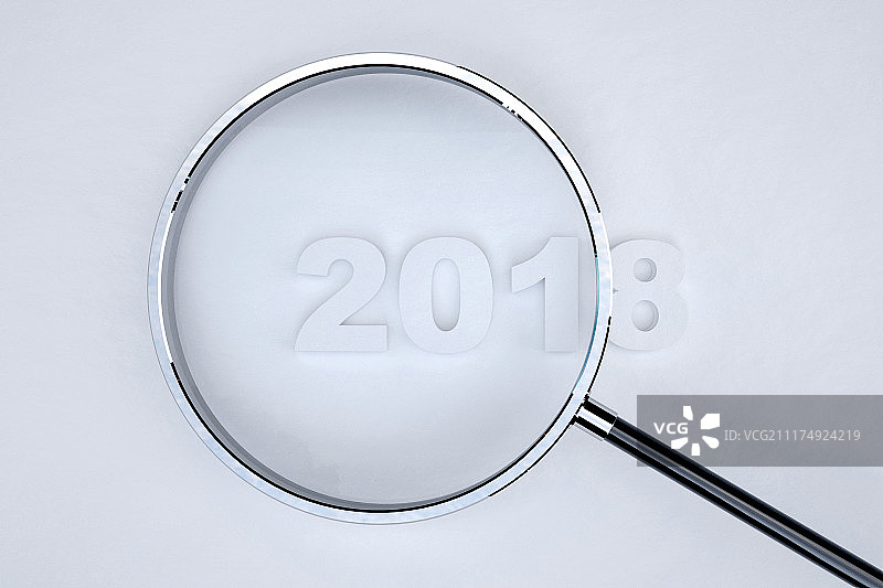 2018放大镜特写图片素材