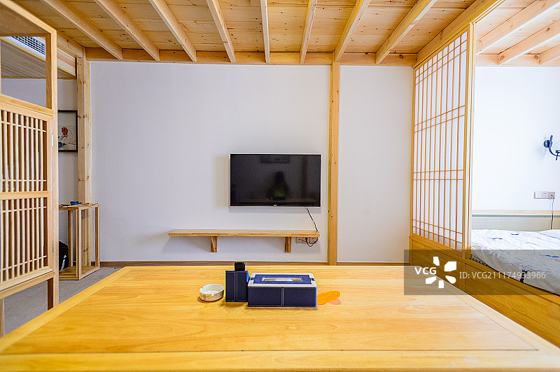 复式榻榻米酒店客房图片素材