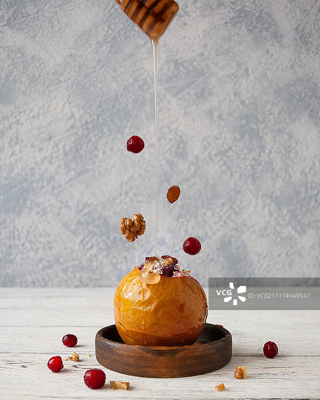 烤苹果图片素材