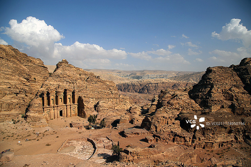 约旦佩特拉古城图片素材