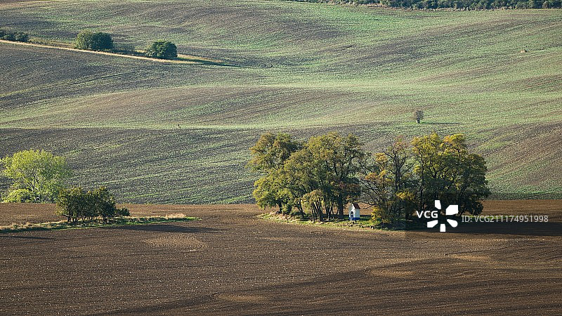 田野鸟瞰图图片素材