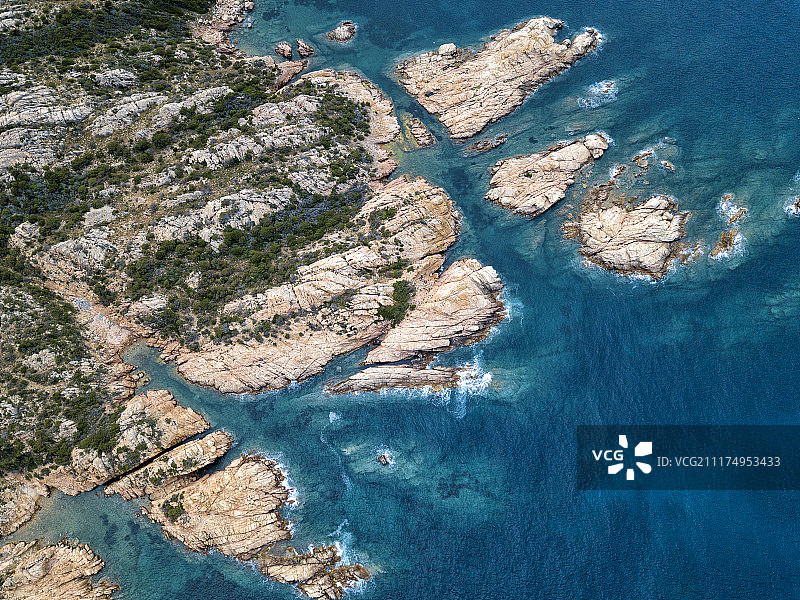 马达莱纳群岛航拍图片素材