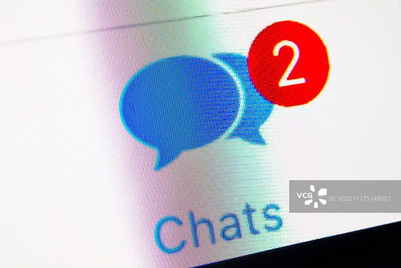 WhatsApp聊天图标，互联网通讯智能手机图片素材