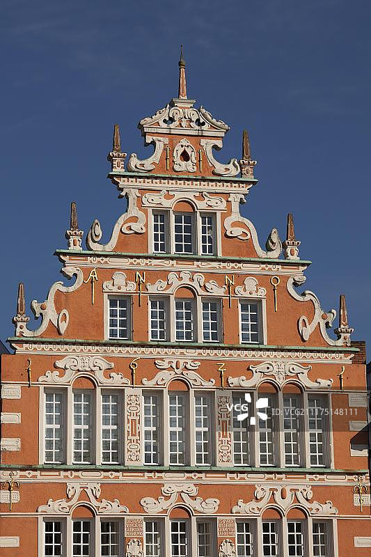 德国下萨克森州斯塔德旧港的布格麦斯特-欣策-豪斯图片素材