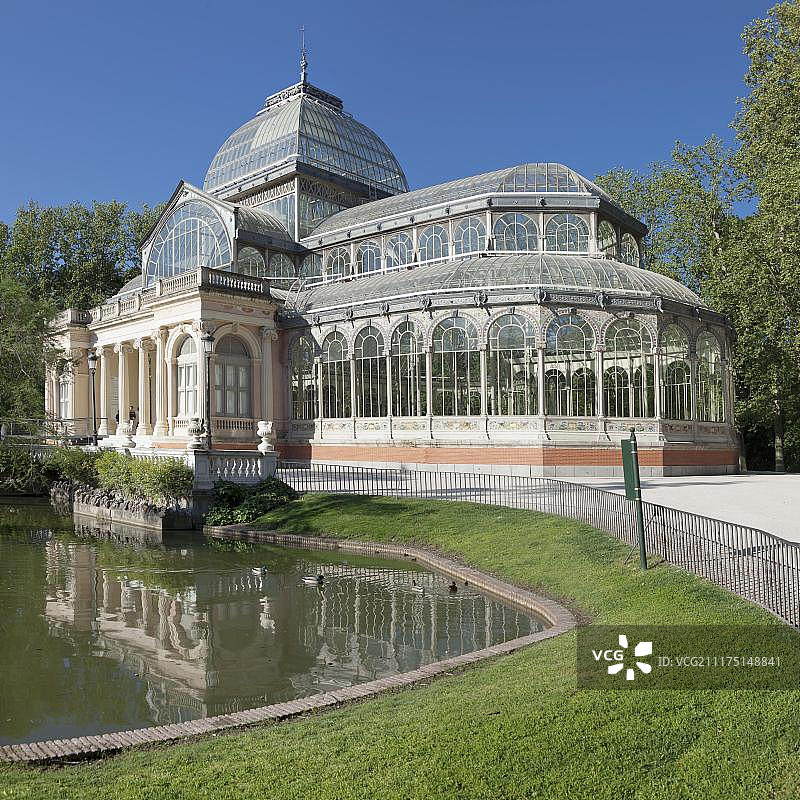 马德里丽池公园水晶宫图片素材