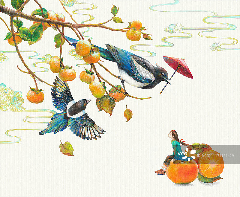 秋之喜柿图片素材