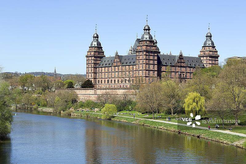 美因河畔约翰尼斯堡宫：阿沙芬堡文艺复兴宫殿图片素材