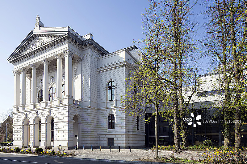 奥尔登堡州立剧院，德国下萨克森州奥尔登堡图片素材