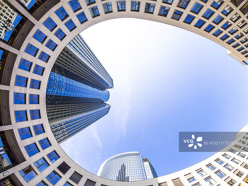185号塔办公楼，位于德国法兰克福图片素材
