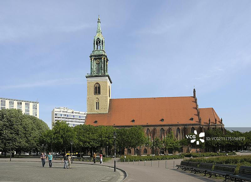 德国柏林马里恩教堂图片素材