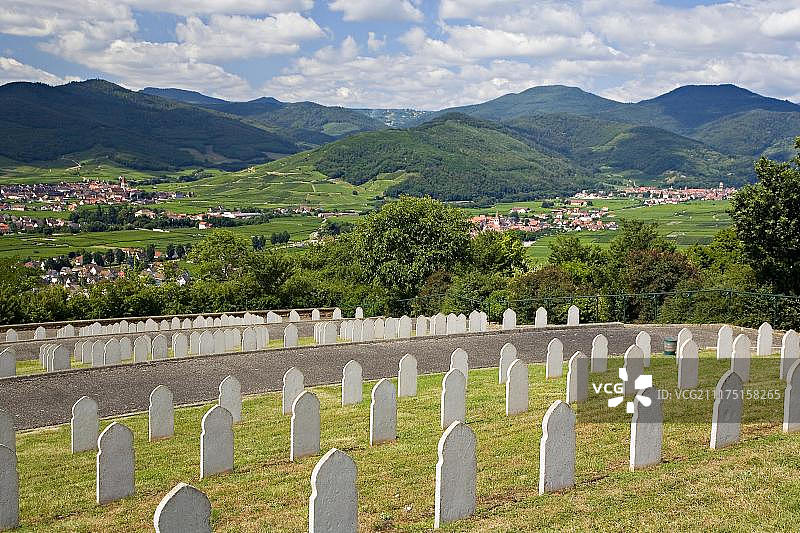 法国阿尔萨斯战争墓地纪念公园图片素材