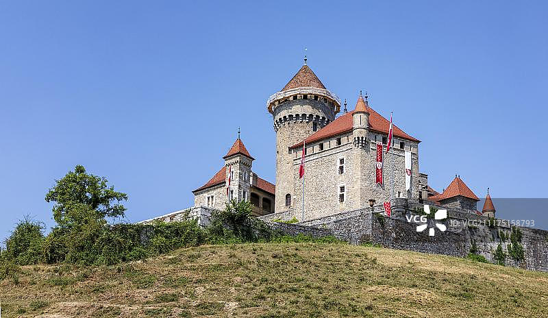 法国上萨瓦省蒙特罗蒂耶城堡图片素材