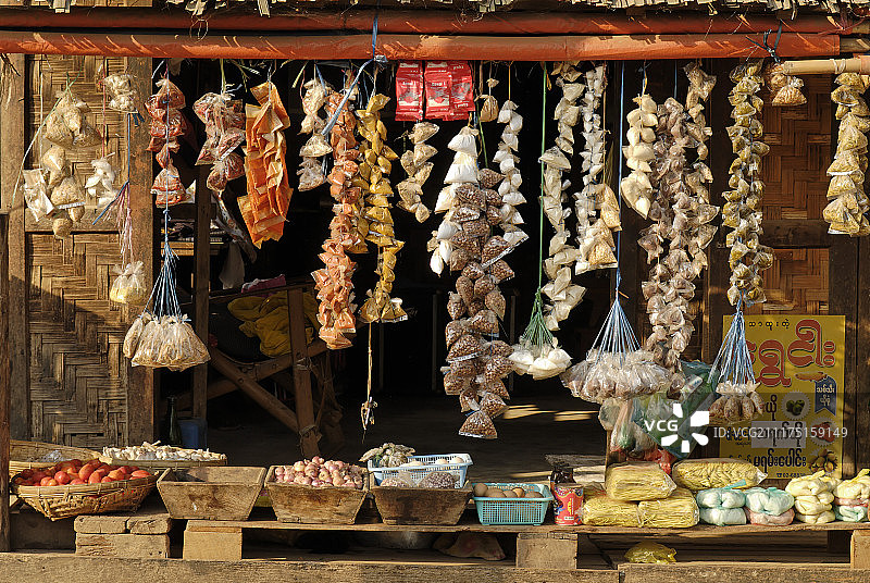 缅甸皎苗的综合商店图片素材