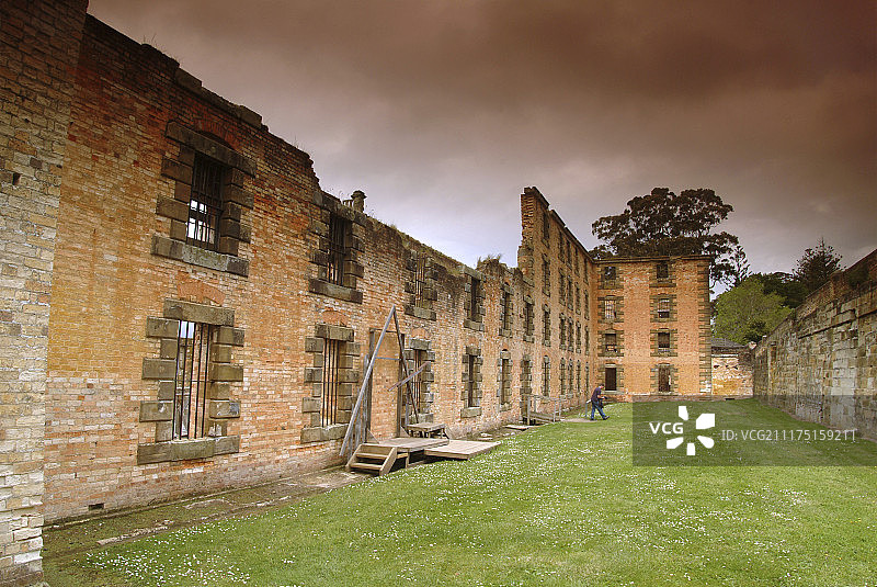 亚瑟港遗址，澳大利亚塔斯马尼亚最大的英国罪犯流放地图片素材