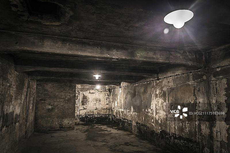 奥斯威辛一号灭绝营的毒气室，奥斯威辛，波兰，欧洲图片素材