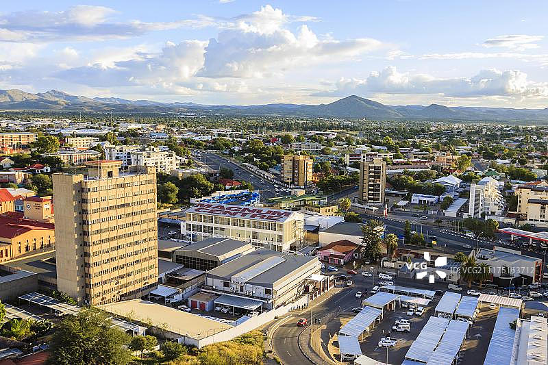 非洲纳米比亚温得和克市概览图片素材