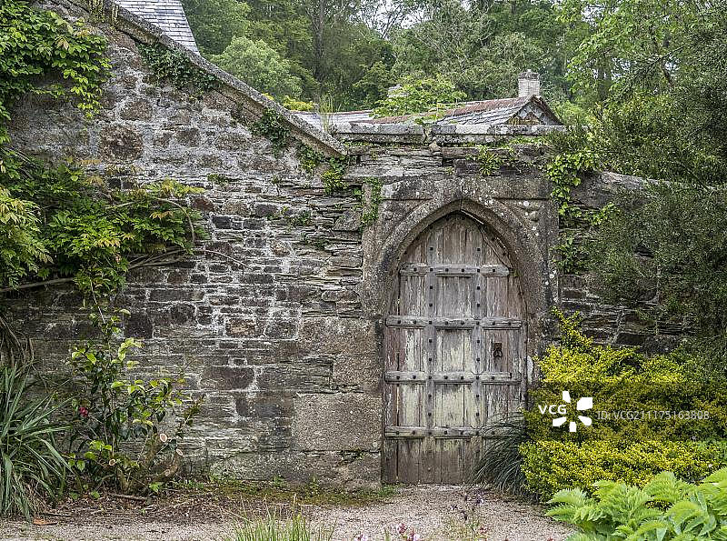 英国康沃尔兰海德罗克庄园的门图片素材