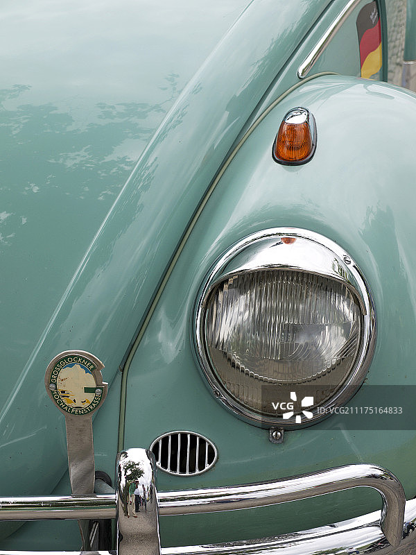 德国大众甲壳虫五十年代款的挡泥板与前灯图片素材