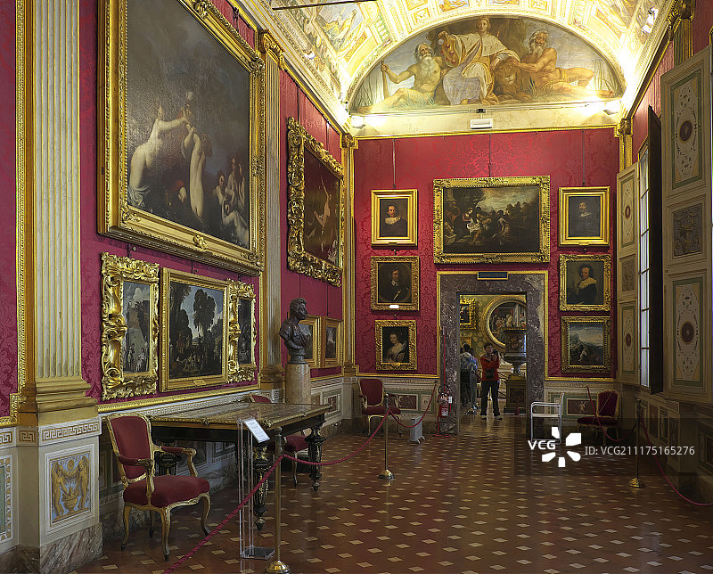 意大利托斯卡纳佛罗伦萨皮蒂宫波切蒂画廊图片素材