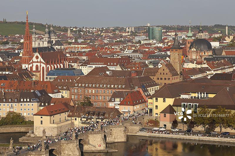 德国维尔茨堡概览：老 Main 桥、圣奥古斯丁教堂等图片素材