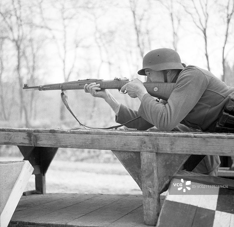 约1939年、1941年，德国乌尔姆的国防军训练图片素材