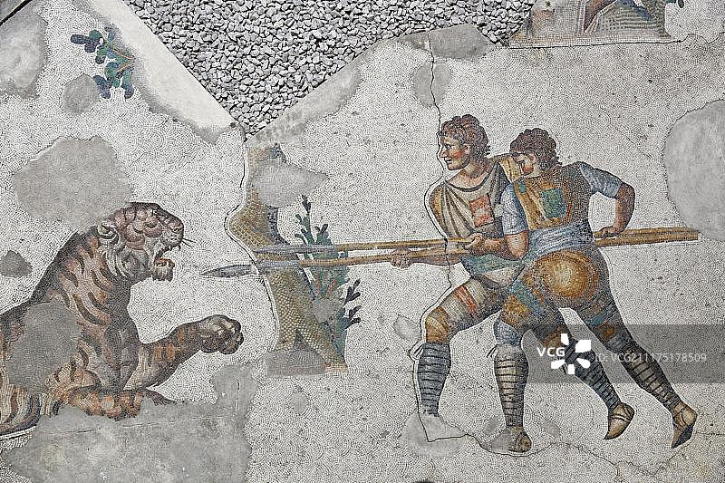 布尤克萨雷马赛克博物馆,大皇宫马赛克博物馆,老城区苏丹艾哈迈德,伊斯坦布尔,欧洲区,伊斯坦布尔省,土耳其,欧洲区,欧洲图片素材