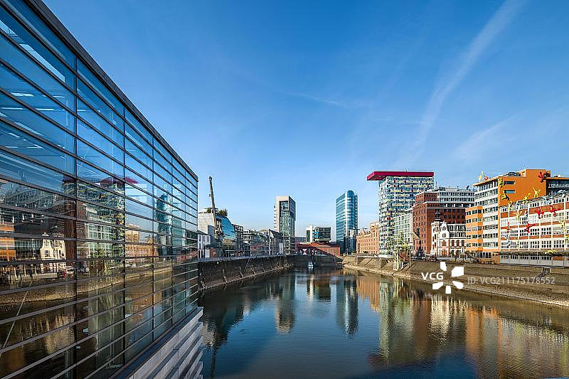 德国杜塞尔多夫媒体港图片素材