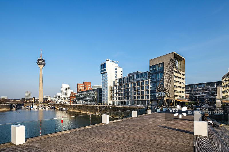 德国杜塞尔多夫媒体港图片素材
