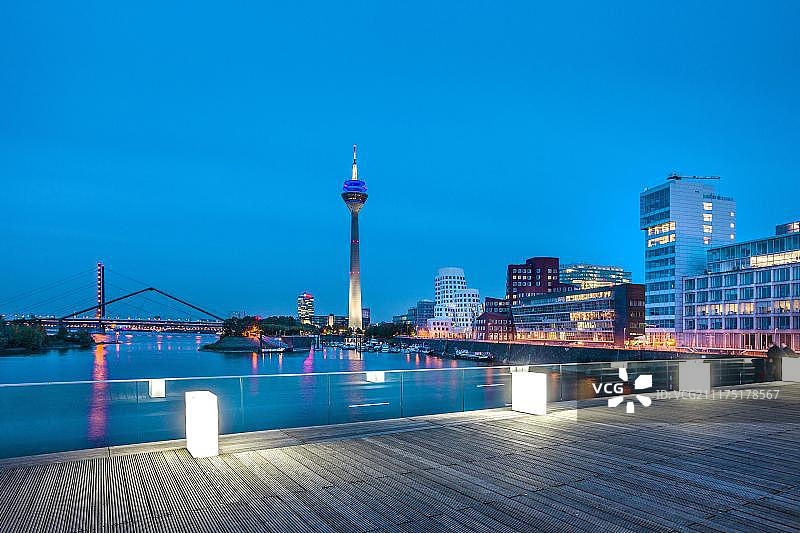 德国杜塞尔多夫媒体港图片素材