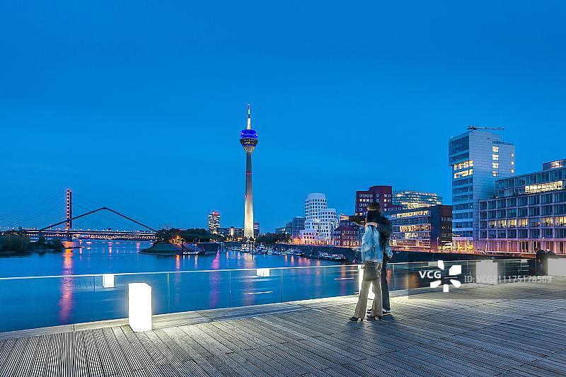 德国杜塞尔多夫媒体港图片素材