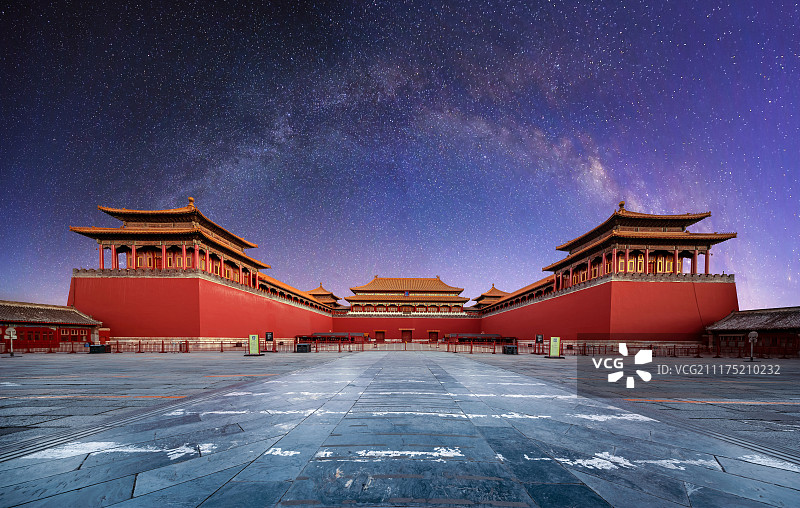 故宫午门银河图片素材