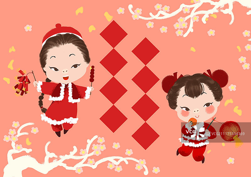 猪年新春贺图图片素材