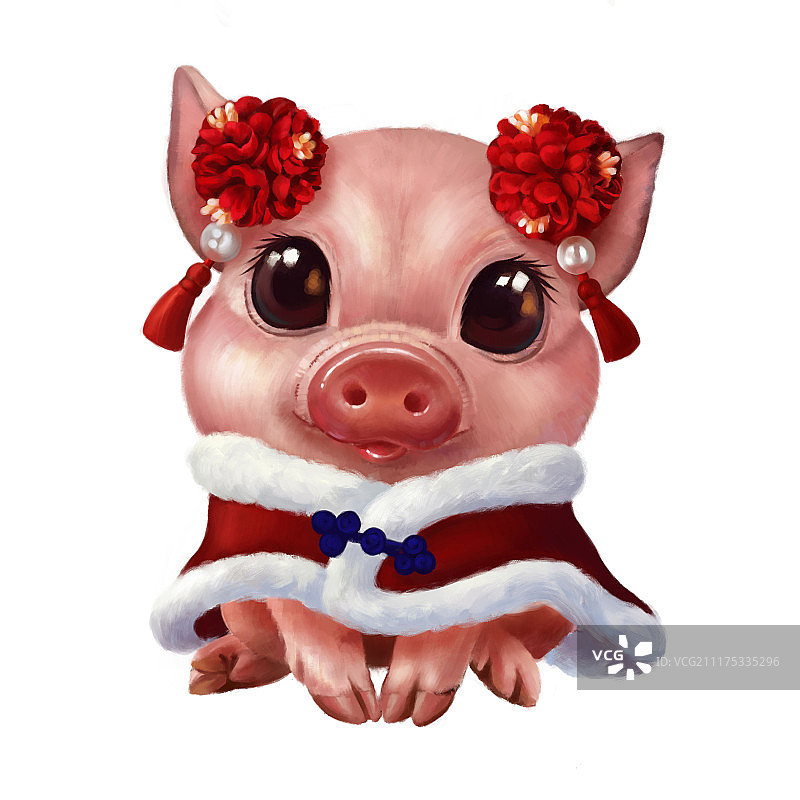 2019猪猪女孩图片素材